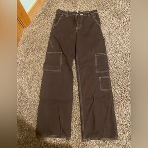 Zara Brown cargo Jean! Size 2, perfect condition